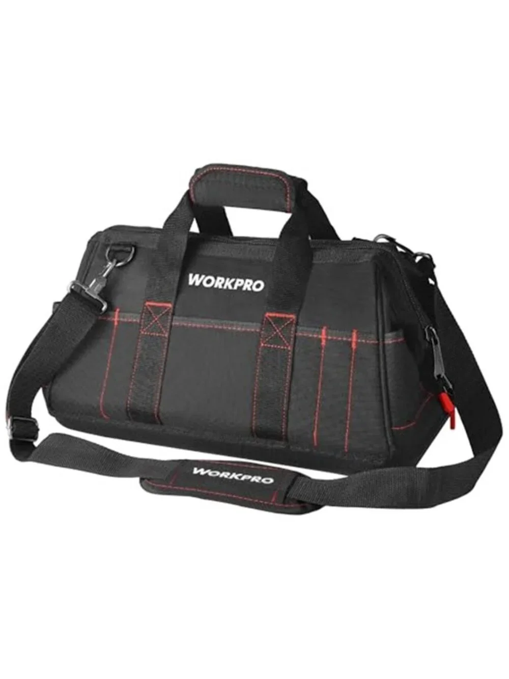 16 Inch Tool Bag Waterproof Heavy Duty Organizer Storage Shoulder Bag Black